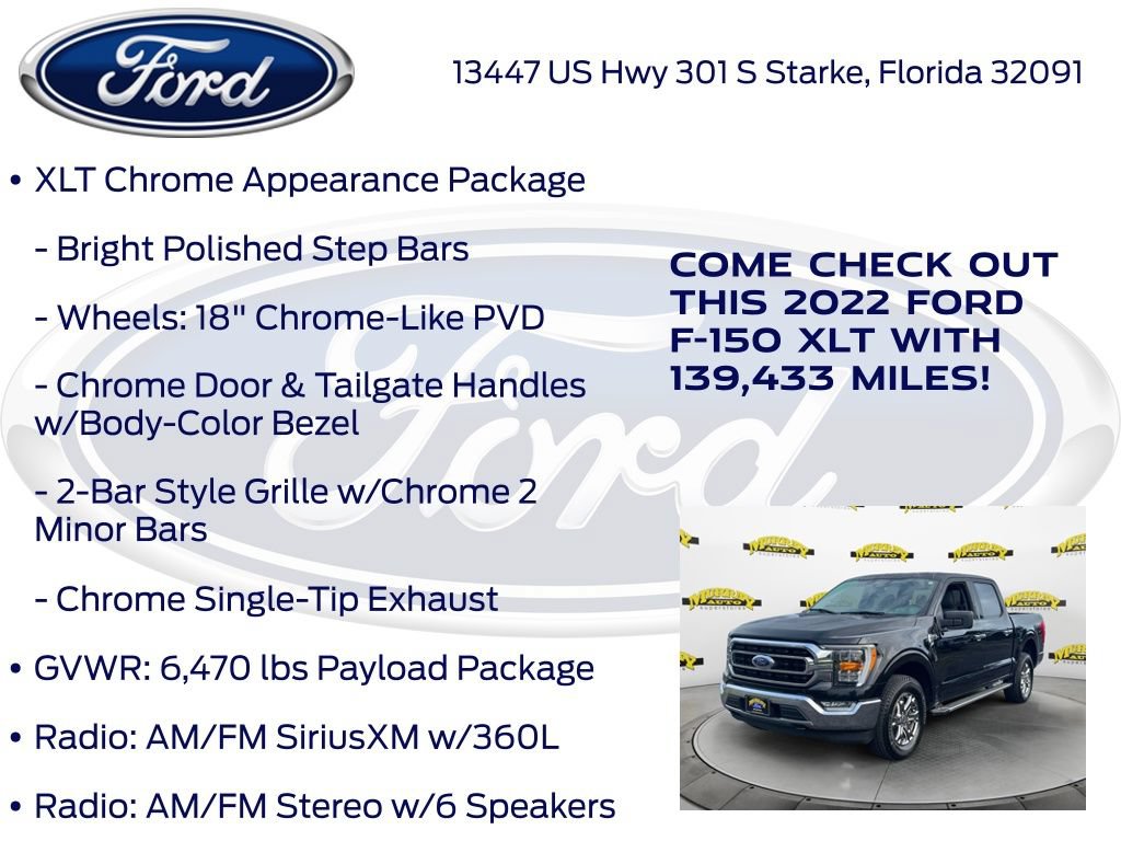 Certified 2022 Ford F150 XLT w/ Equipment Group 302A High AWD/4WD image 32