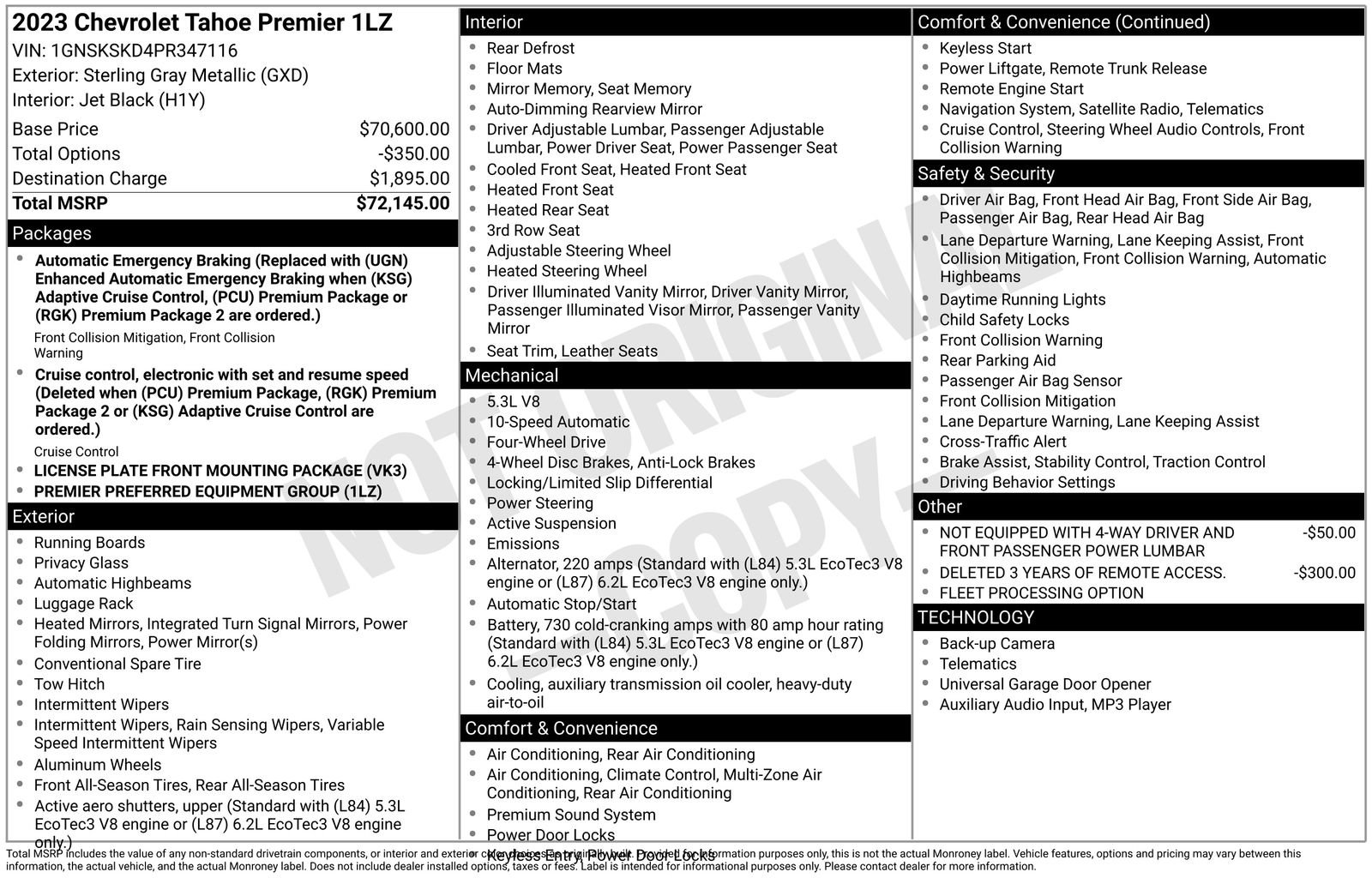 Used 2023 Chevrolet Tahoe Premier image 4