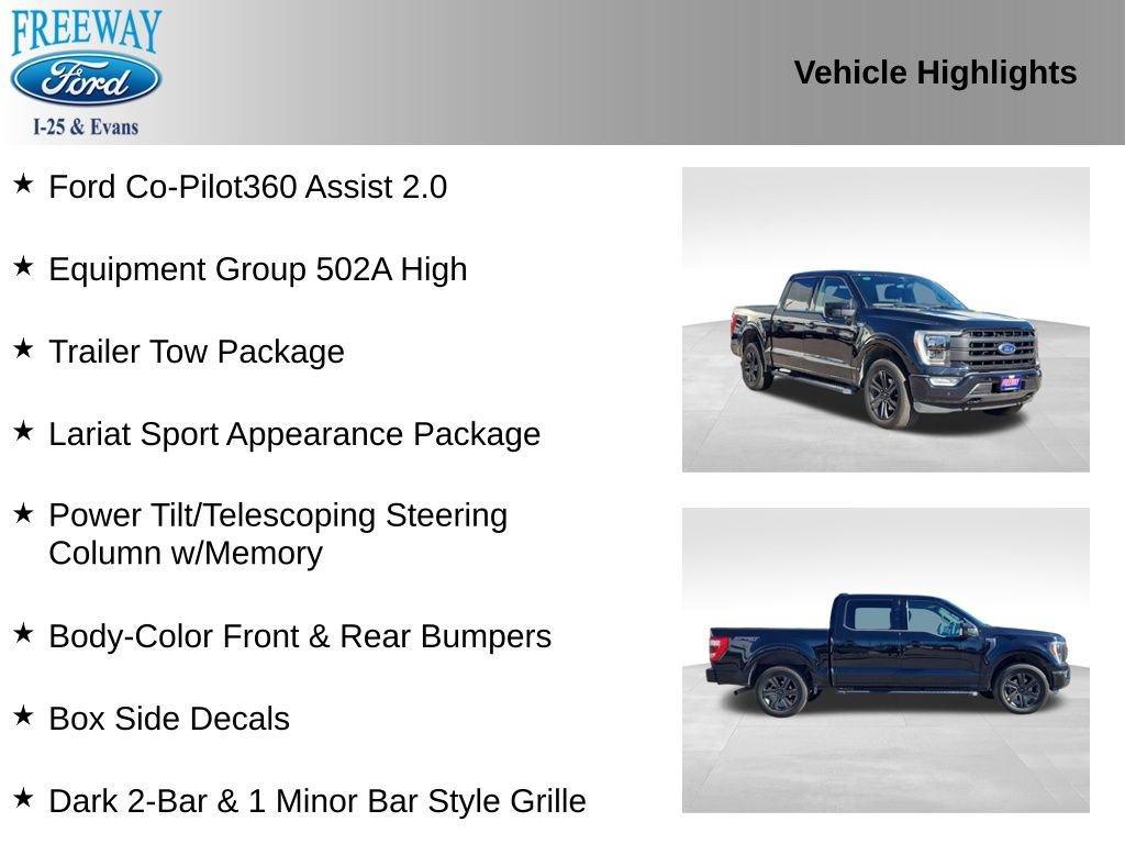 Certified 2023 Ford F150 Lariat w/ Equipment Group 502A High image 3