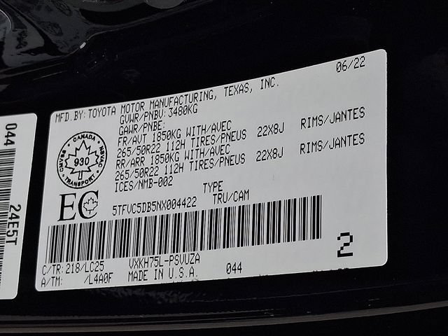 Used 2022 Toyota Tundra Capstone AWD/4WD image 27
