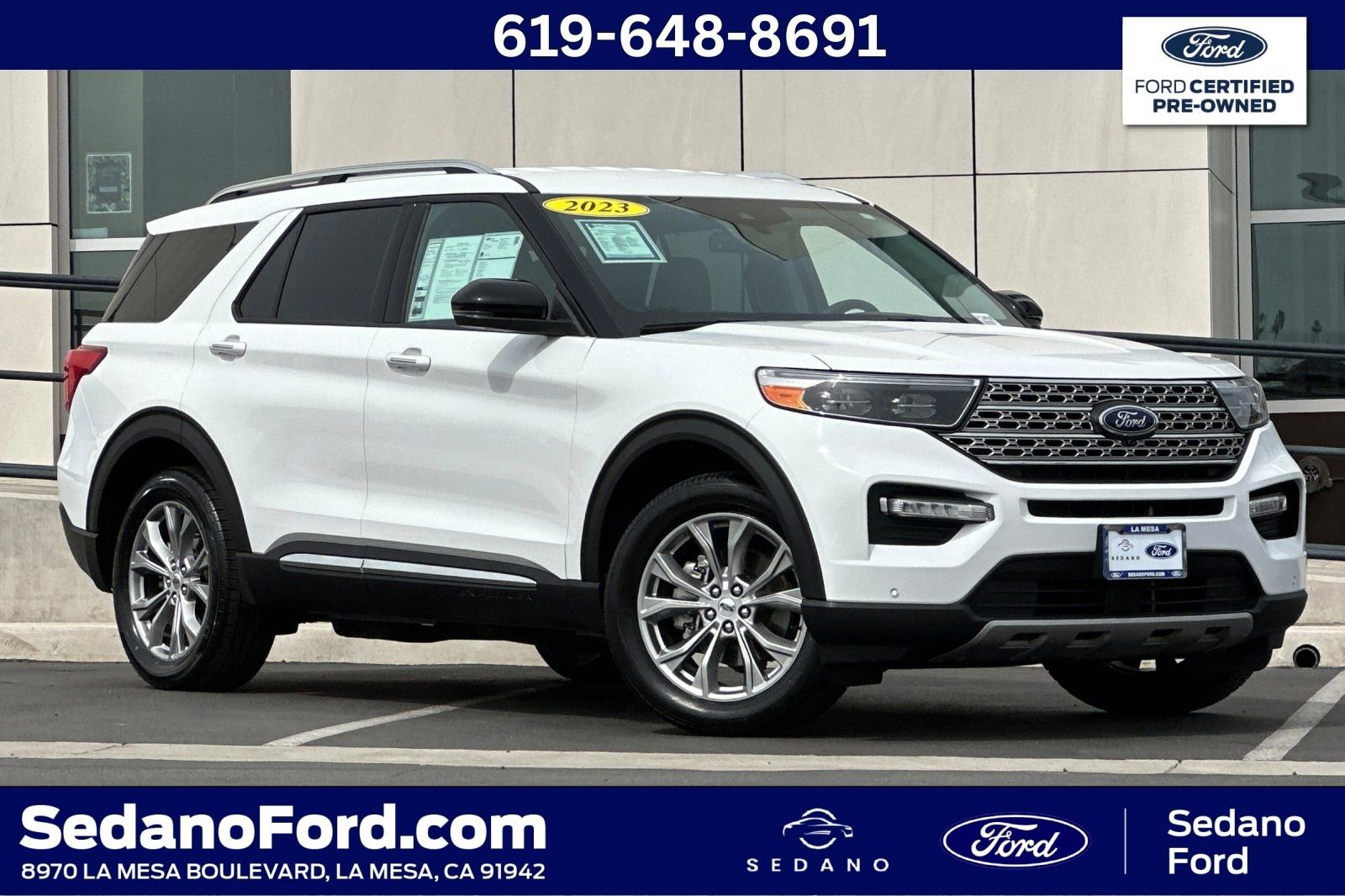 Certified 2023 Ford Explorer Limited w/ Equipment Group 301A
