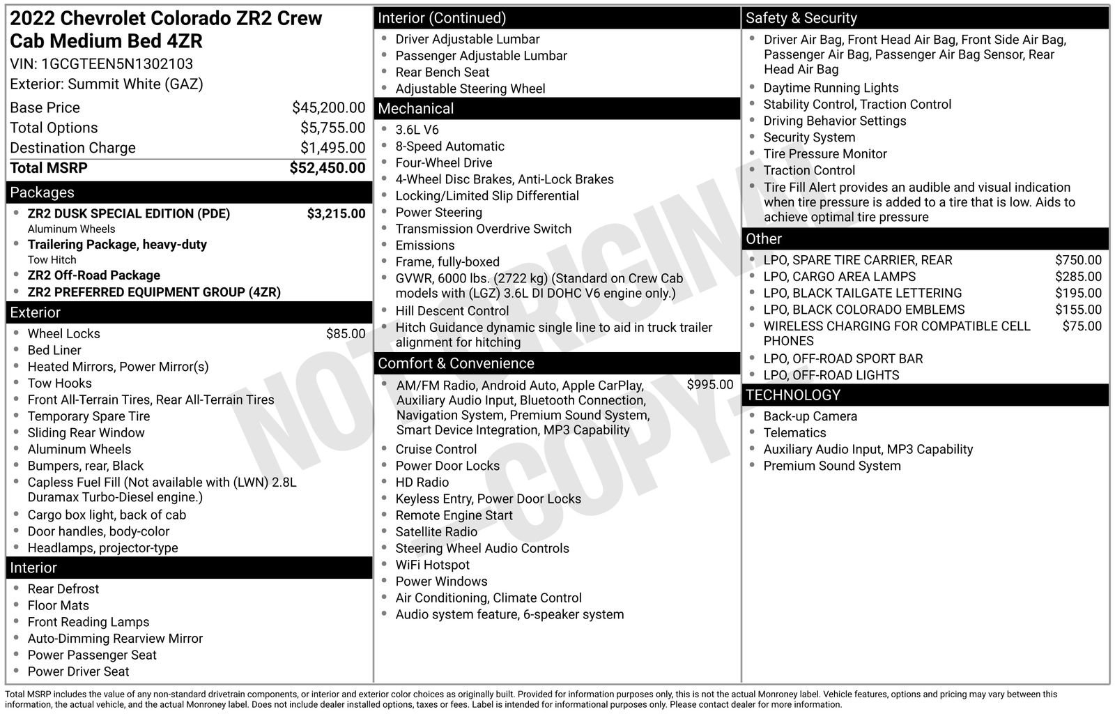 Used 2022 Chevrolet Colorado ZR2 w/ ZR2 Dusk Special Edition AWD/4WD image 4