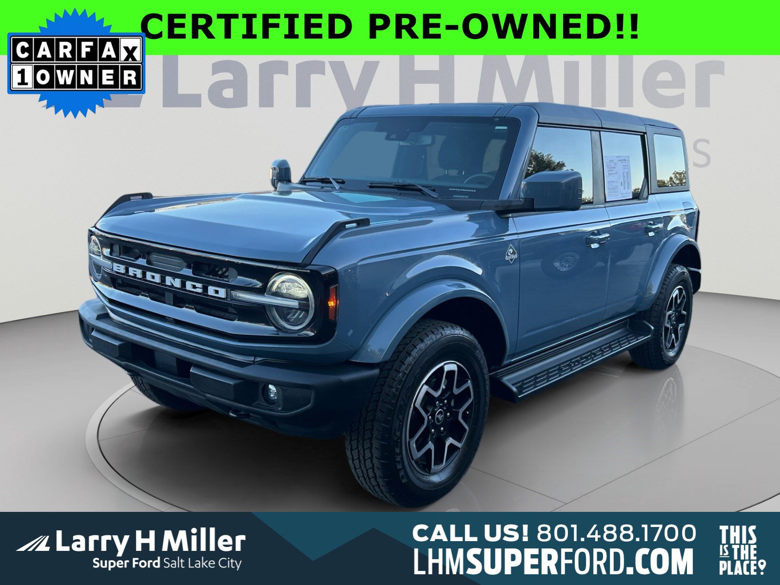 Certified 2025 Ford Bronco Outer Banks AWD/4WD image 1