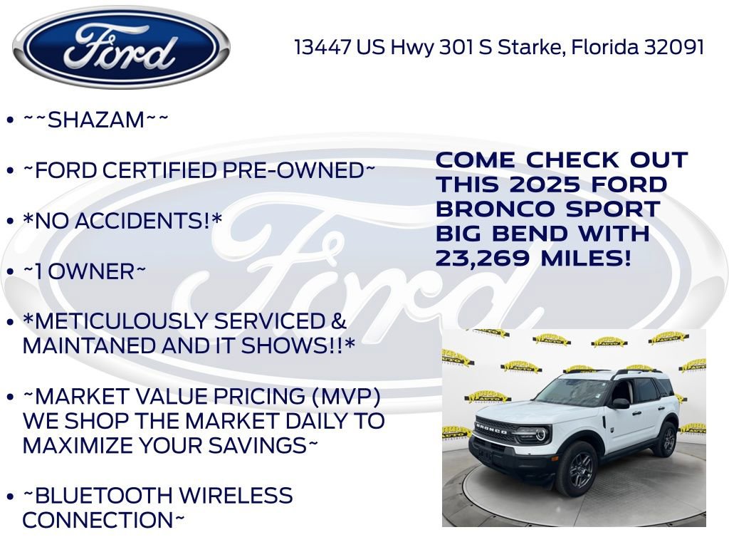 Certified 2025 Ford Bronco Sport Big Bend AWD/4WD image 6