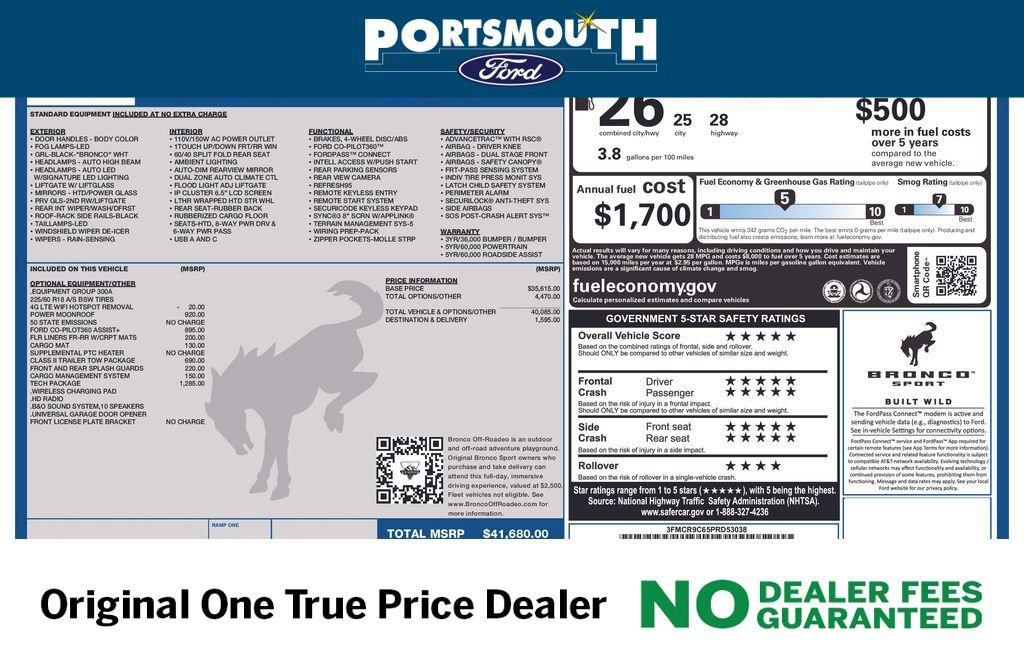 Certified 2023 Ford Bronco Sport Outer Banks w/ Tech Package image 24