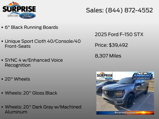 Certified 2025 Ford F150 STX w/ STX Black Appearance Package RWD image 16