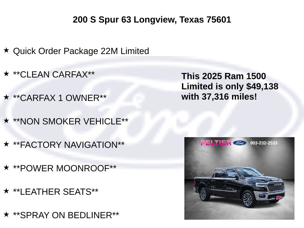 Used 2025 RAM 1500 Limited AWD/4WD image 5