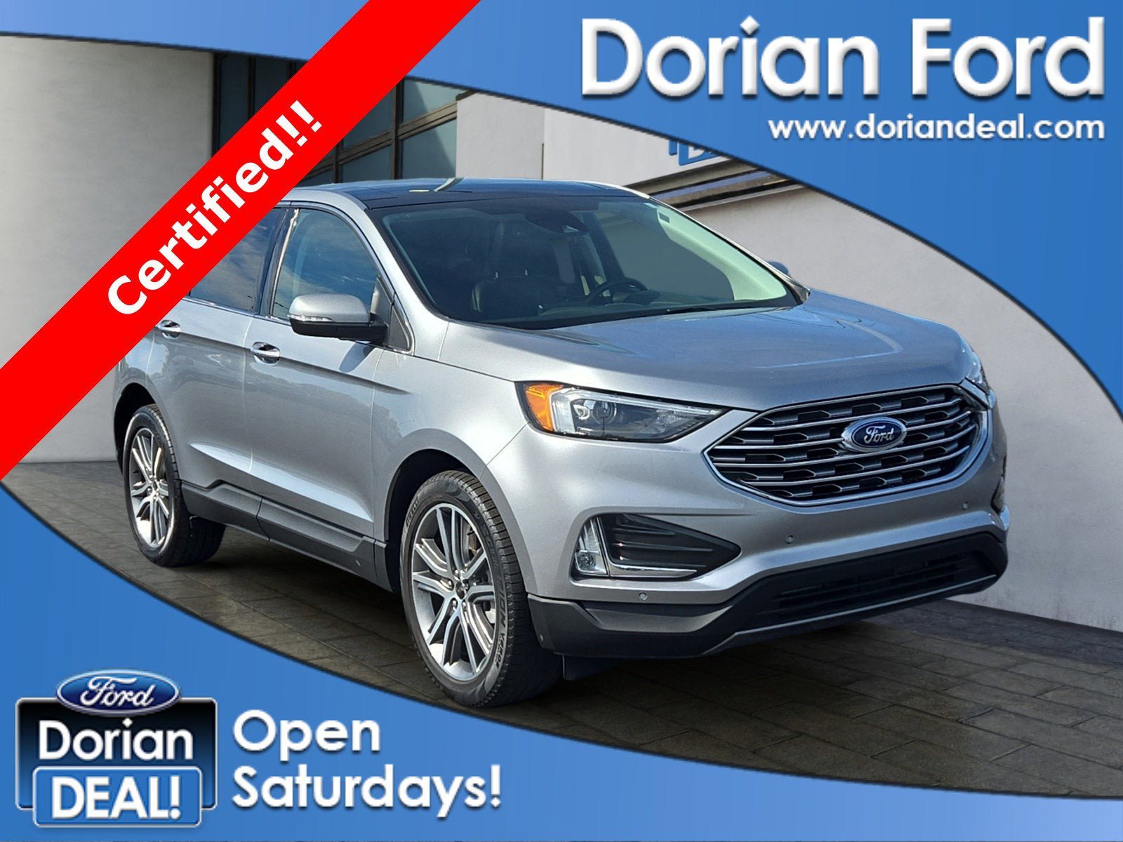 Certified 2023 Ford Edge Titanium w/ Class II Trailer Tow Package