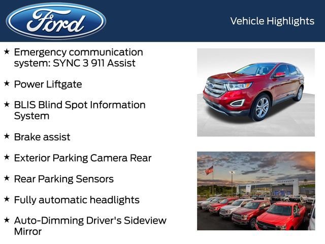 Certified 2017 Ford Edge Titanium w/ Technology Package FWD image 9