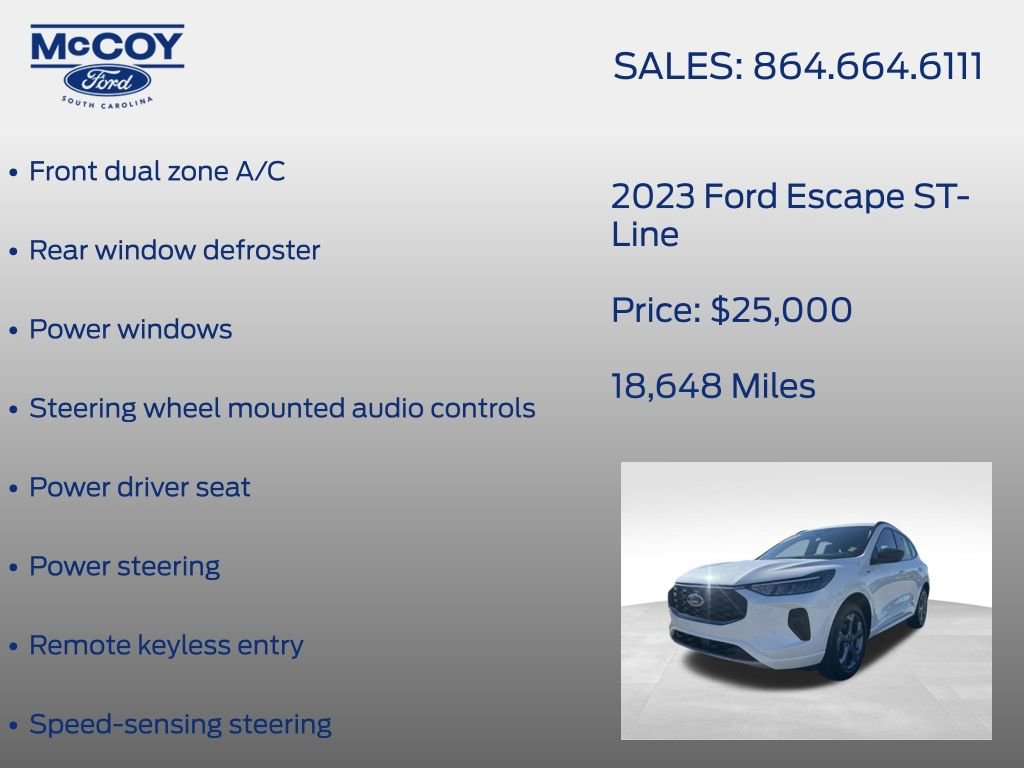 Certified 2023 Ford Escape ST-Line w/ Tech Pack #1 image 23