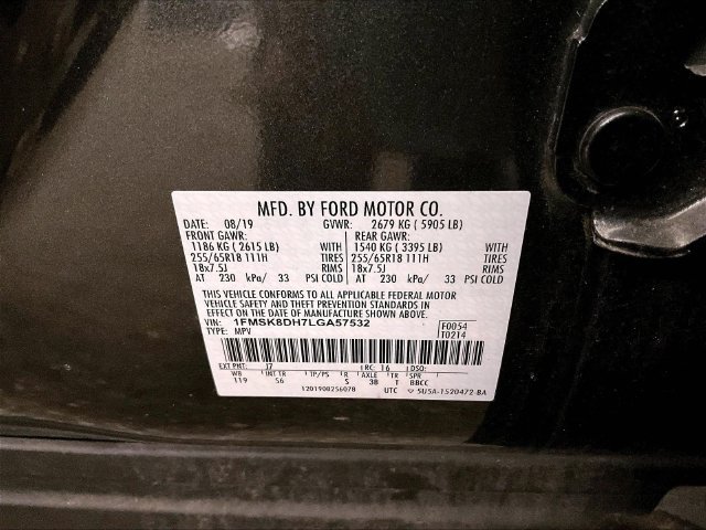 Certified 2020 Ford Explorer XLT w/ Equipment Group 202A AWD/4WD image 34