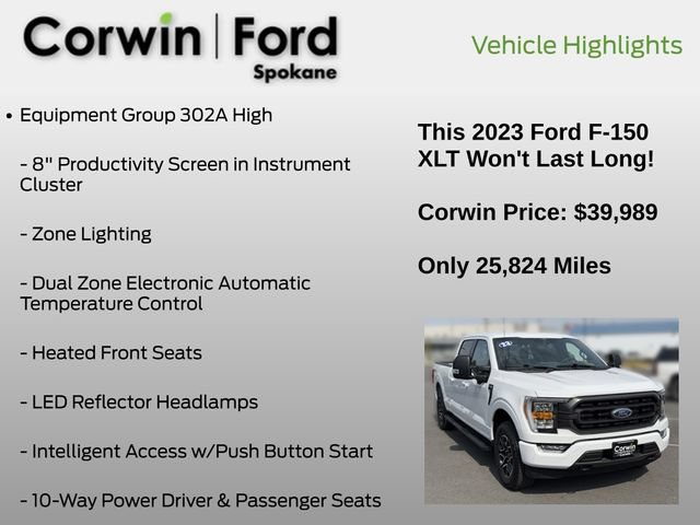 Certified 2023 Ford F150 XLT w/ Equipment Group 302A High AWD/4WD image 13