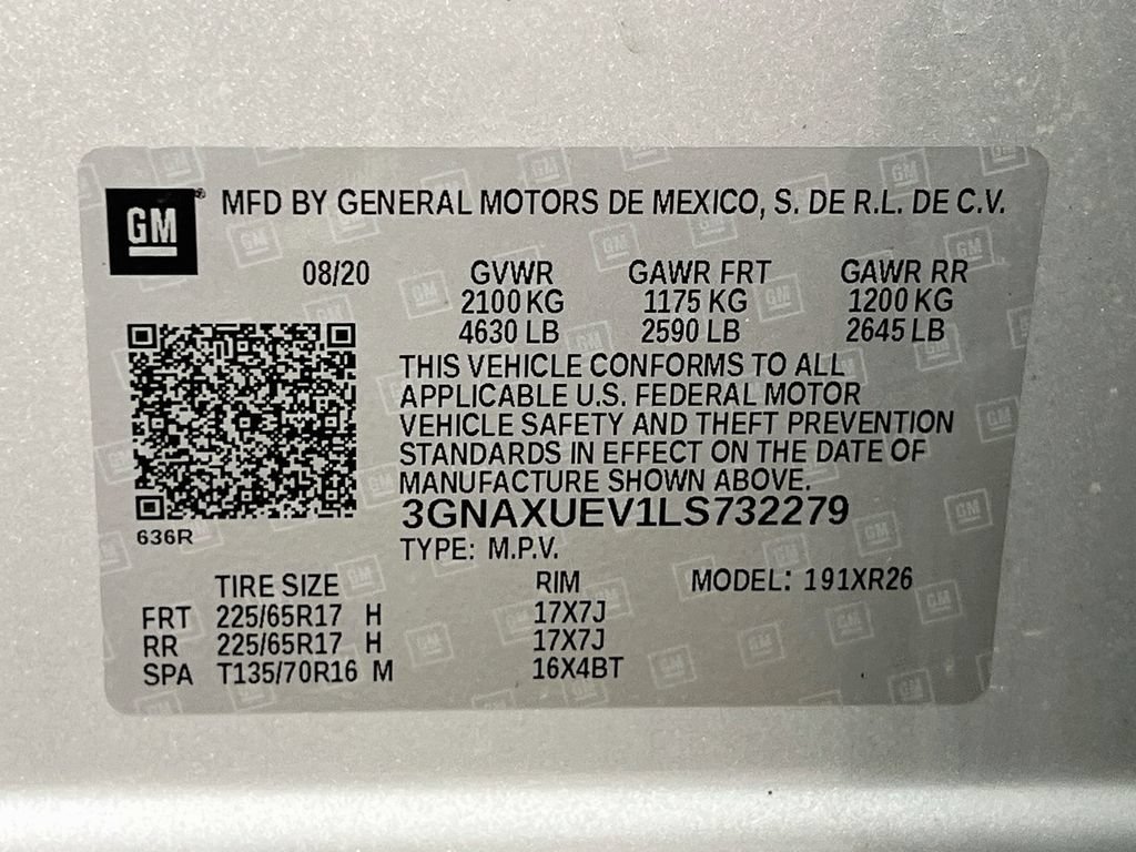 Used 2020 Chevrolet Equinox LT AWD/4WD image 37