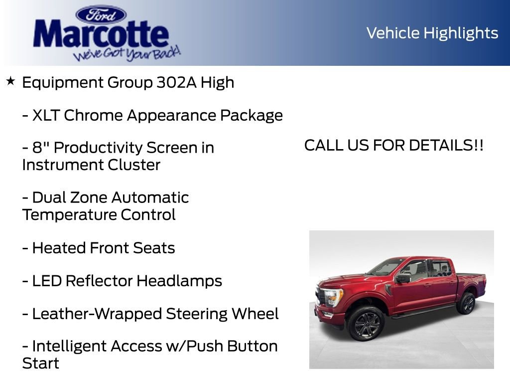 Certified 2021 Ford F150 XLT w/ Equipment Group 302A High AWD/4WD image 16