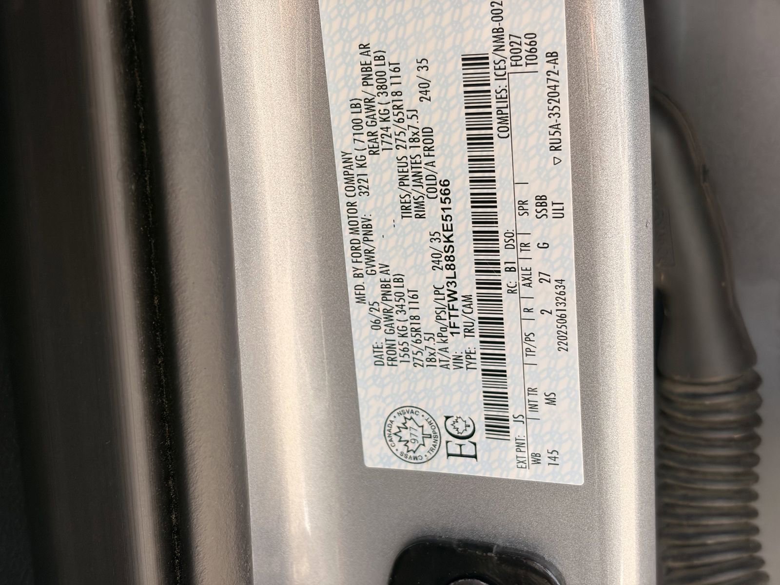 Certified 2025 Ford F150 XLT w/ Equipment Group 301A Standard AWD/4WD image 26