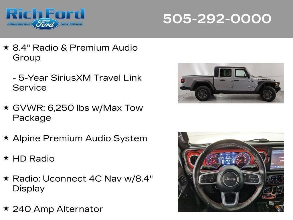 Used 2021 Jeep Gladiator Rubicon AWD/4WD image 58