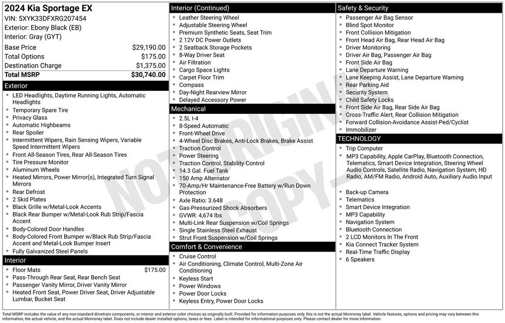 Used 2024 Kia Sportage EX image 30