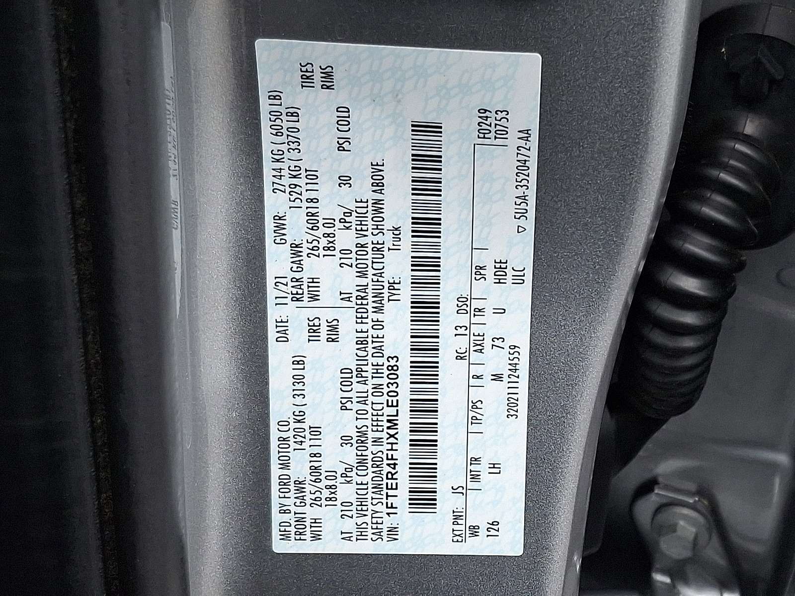 Certified 2021 Ford Ranger XLT w/ Equipment Group 302A High image 27