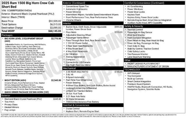 Used 2025 RAM 1500 Big Horn AWD/4WD image 37