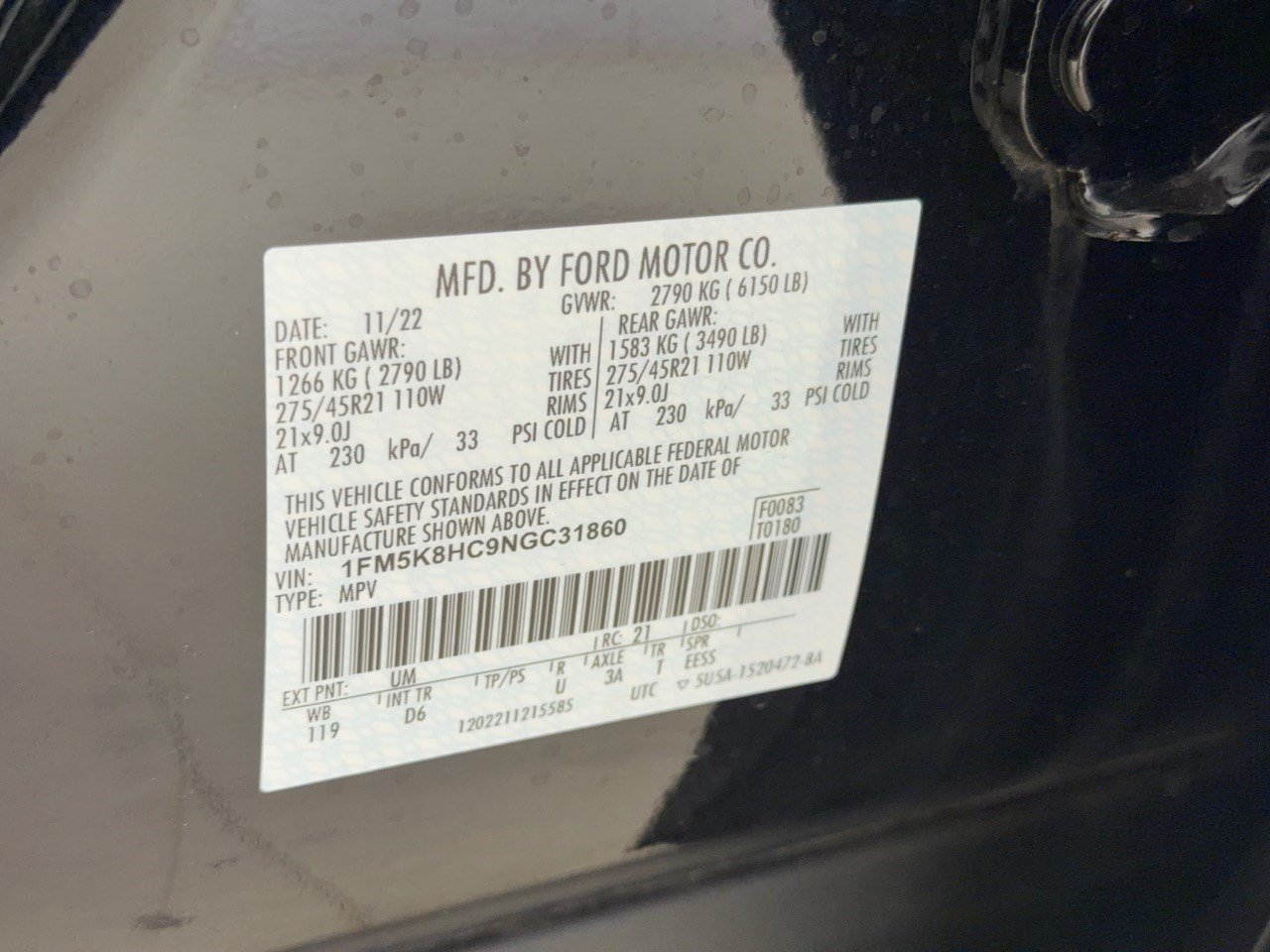 Certified 2022 Ford Explorer Platinum w/ Equipment Group 601A AWD/4WD image 31
