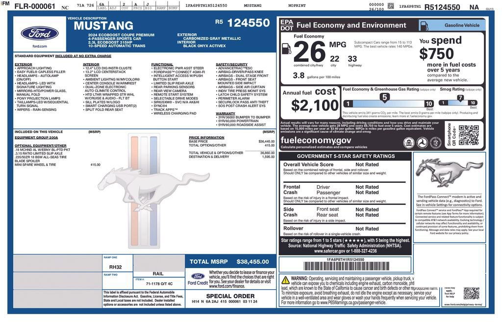 Certified 2024 Ford Mustang Premium image 6