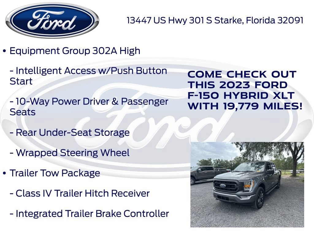 Certified 2023 Ford F150 XLT w/ Equipment Group 302A High AWD/4WD image 23