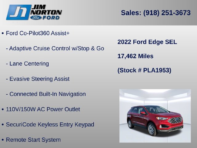 Certified 2022 Ford Edge SEL w/ Convenience Package AWD/4WD image 31