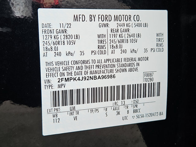 Certified 2022 Ford Edge SEL w/ Convenience Package AWD/4WD image 30