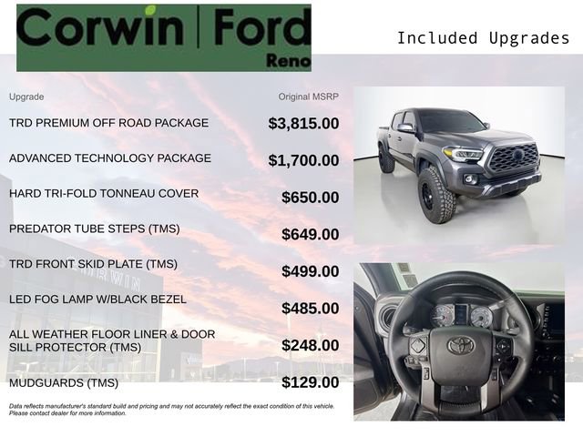 Used 2022 Toyota Tacoma TRD Off-Road w/ TRD Premium Off Road Package AWD/4WD image 3