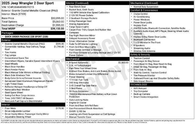 Used 2025 Jeep Wrangler Sport image 5