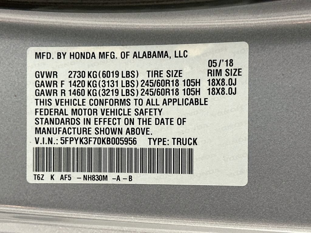Used 2019 Honda Ridgeline RTL-E image 31