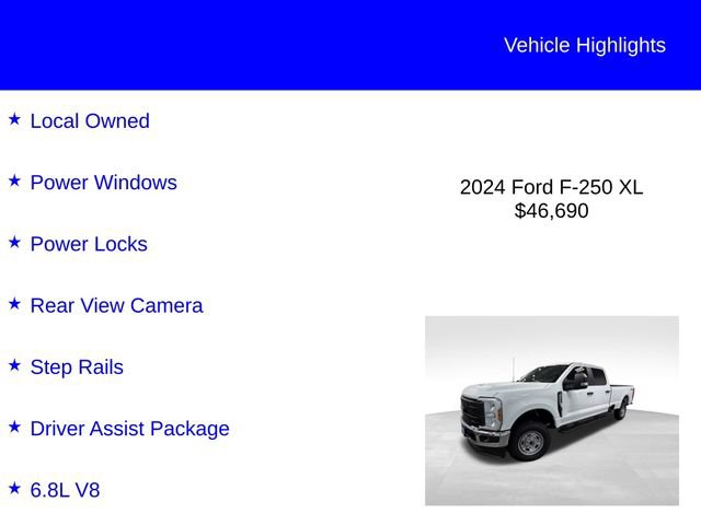 Certified 2024 Ford F250 XL w/ XL Driver Assist Package AWD/4WD image 3