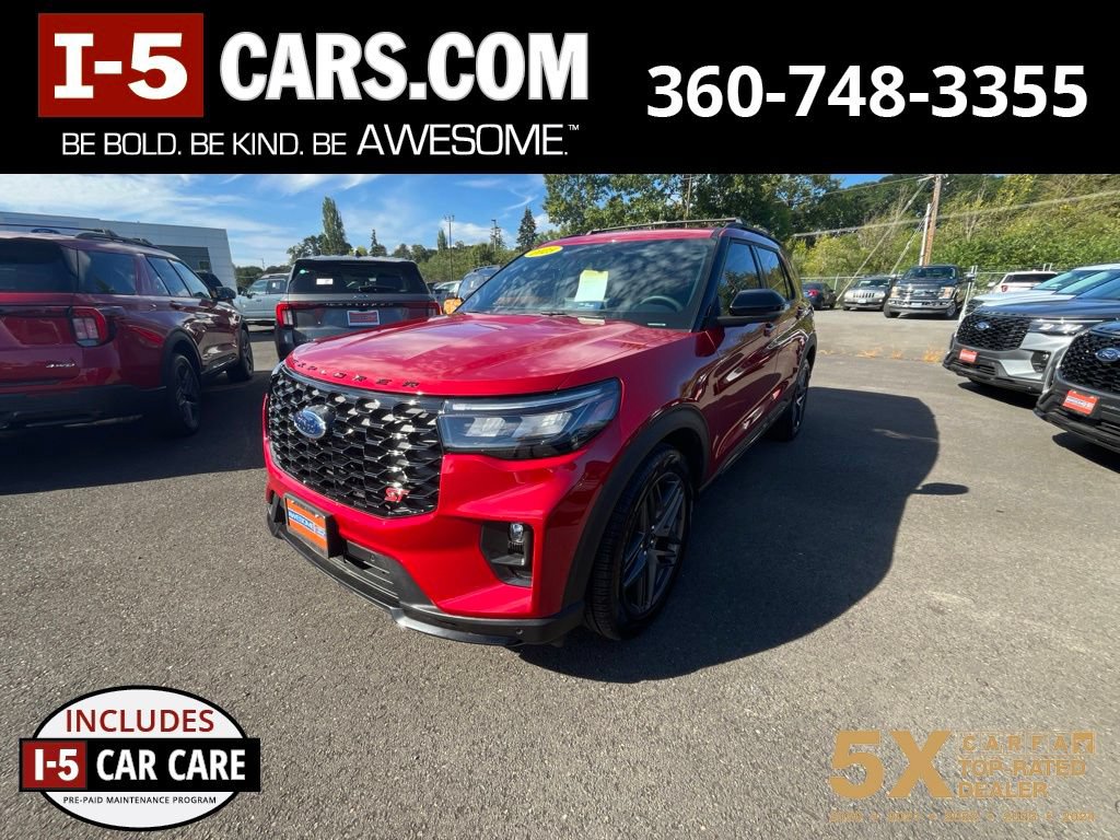 Certified 2025 Ford Explorer ST w/ Sun And Sound Package AWD/4WD 360° Tour