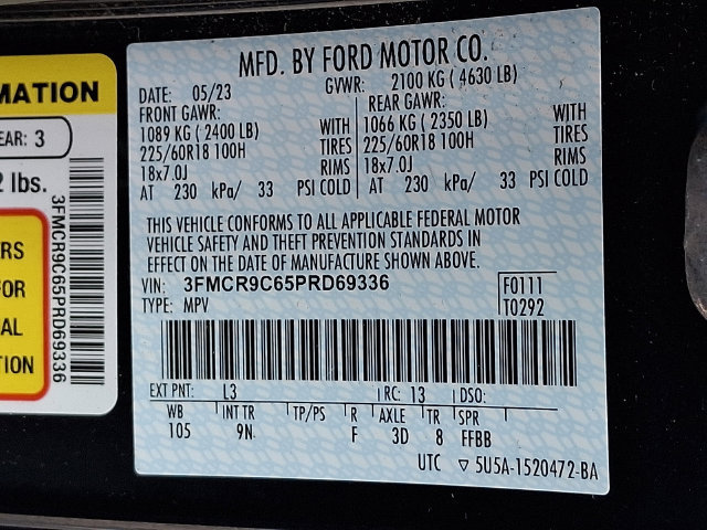 Certified 2023 Ford Bronco Sport Outer Banks w/ Tech Package AWD/4WD image 29