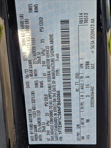 Certified 2022 Ford F150 Platinum w/ Tow Technology Package image 22