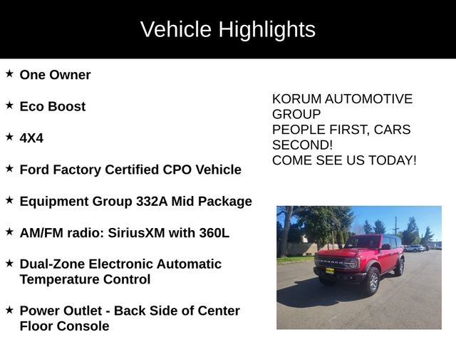 Certified 2025 Ford Bronco Badlands AWD/4WD image 4