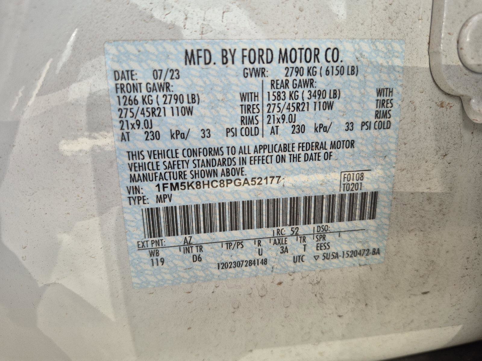 Certified 2023 Ford Explorer Platinum w/ Technology Package image 5