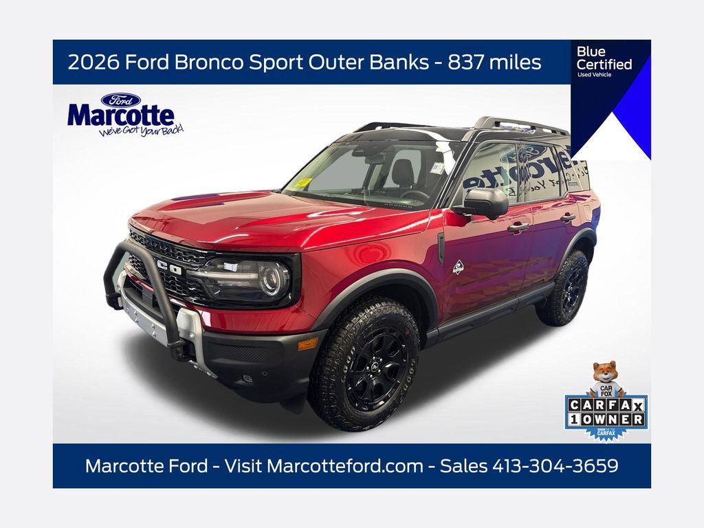 Certified 2026 Ford Bronco Sport Outer Banks w/ Sasquatch Outer Banks Package AWD/4WD image 1