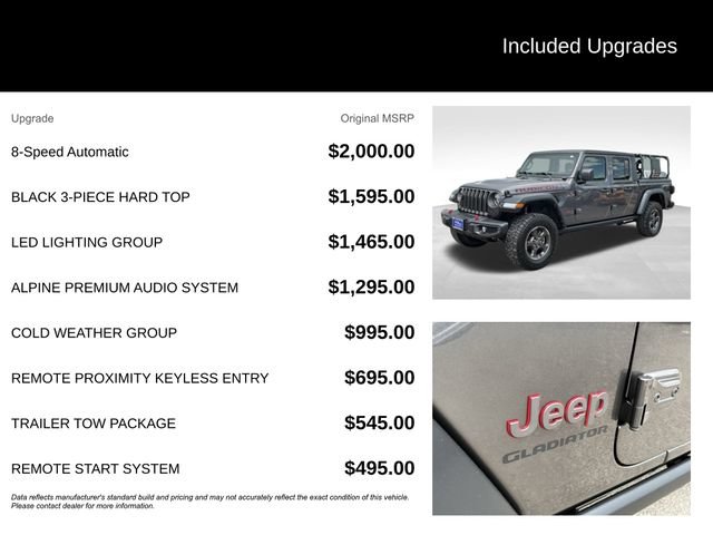 Used 2021 Jeep Gladiator Rubicon w/ LED Lighting Group AWD/4WD image 5