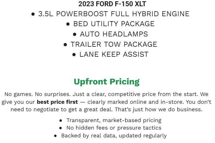 Certified 2023 Ford F150 XLT w/ Equipment Group 302A High AWD/4WD image 2