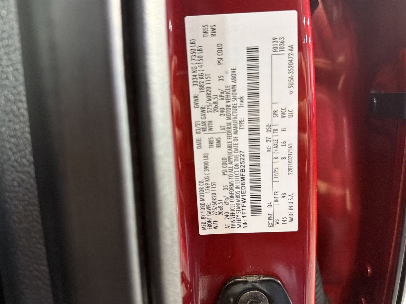 Certified 2021 Ford F150 Platinum w/ Equipment Group 701A High AWD/4WD image 51