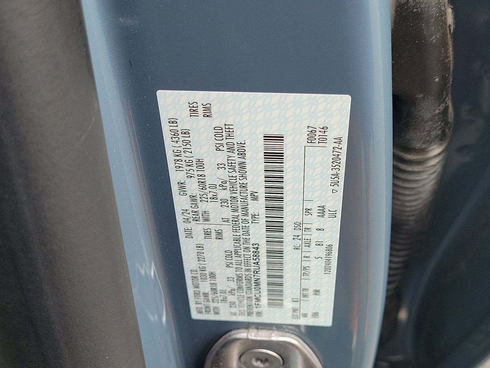Certified 2024 Ford Escape ST-Line w/ Tech Pack #1 FWD image 30
