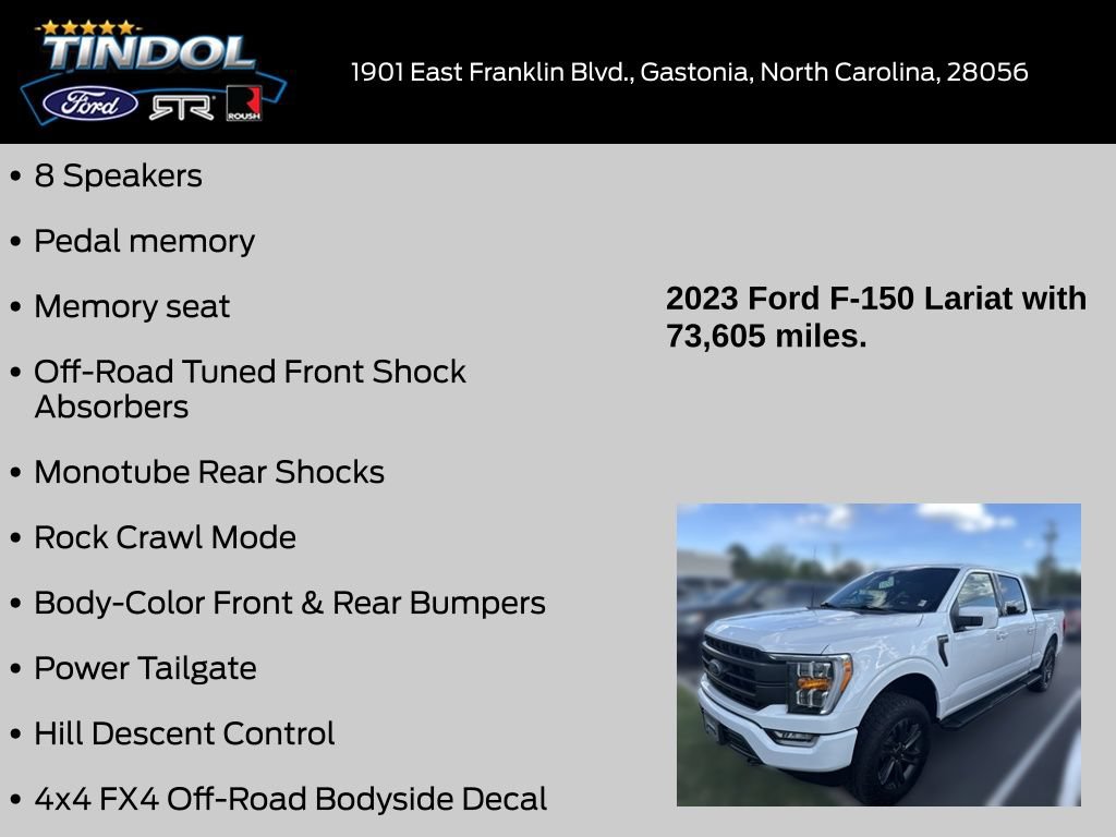 Certified 2023 Ford F150 Lariat AWD/4WD image 14