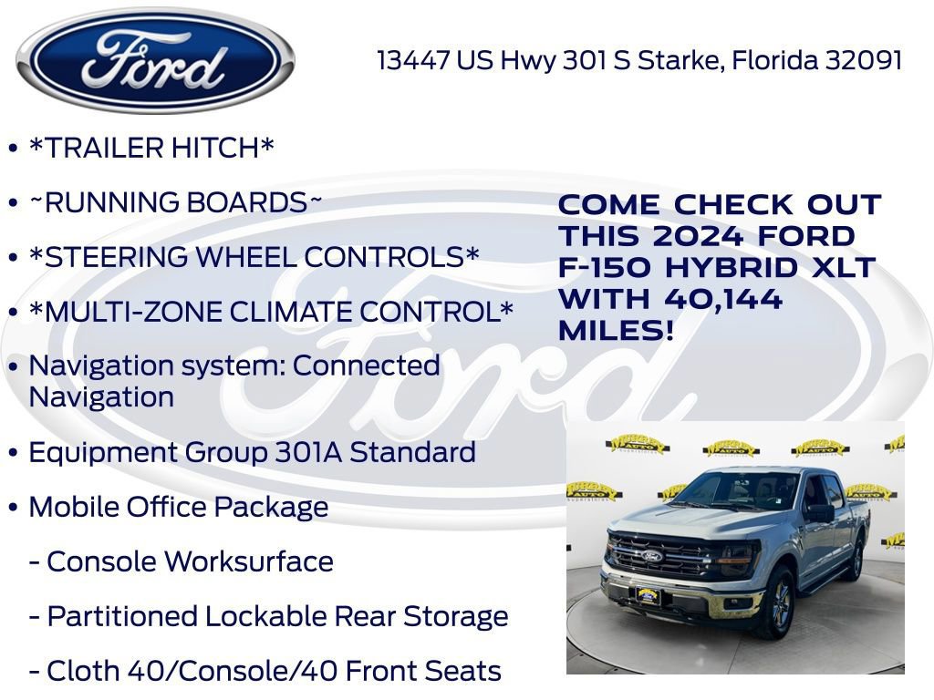 Certified 2024 Ford F150 XLT w/ Mobile Office Package image 16