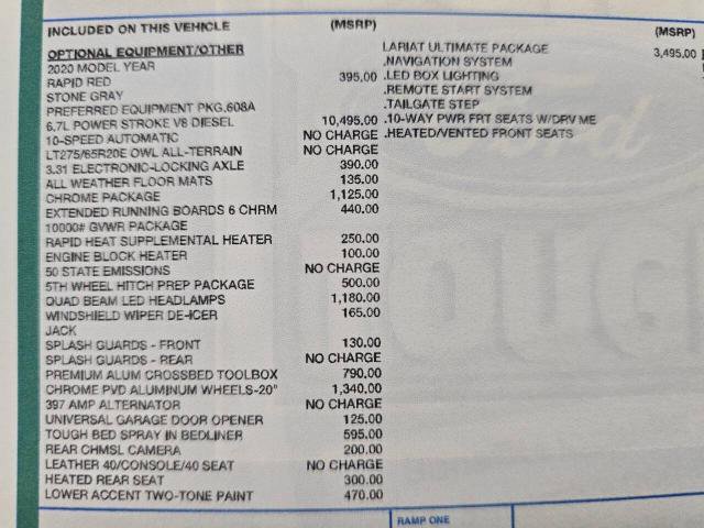 Certified 2020 Ford F250 Lariat w/ Lariat Ultimate Package image 33