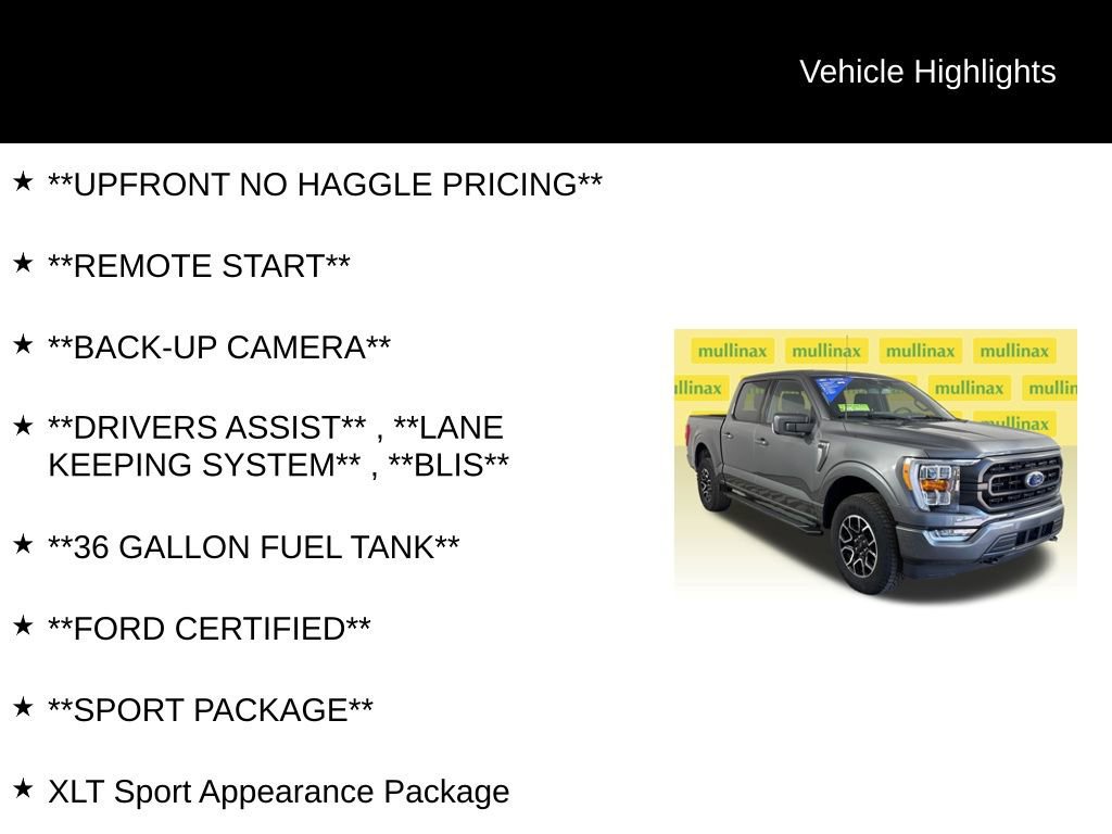Certified 2023 Ford F150 XLT w/ Equipment Group 302A High image 15