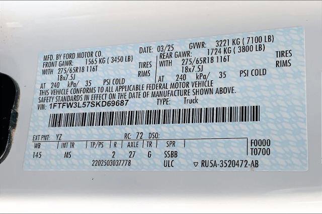 Certified 2025 Ford F150 XLT w/ Equipment Group 301A Standard image 33