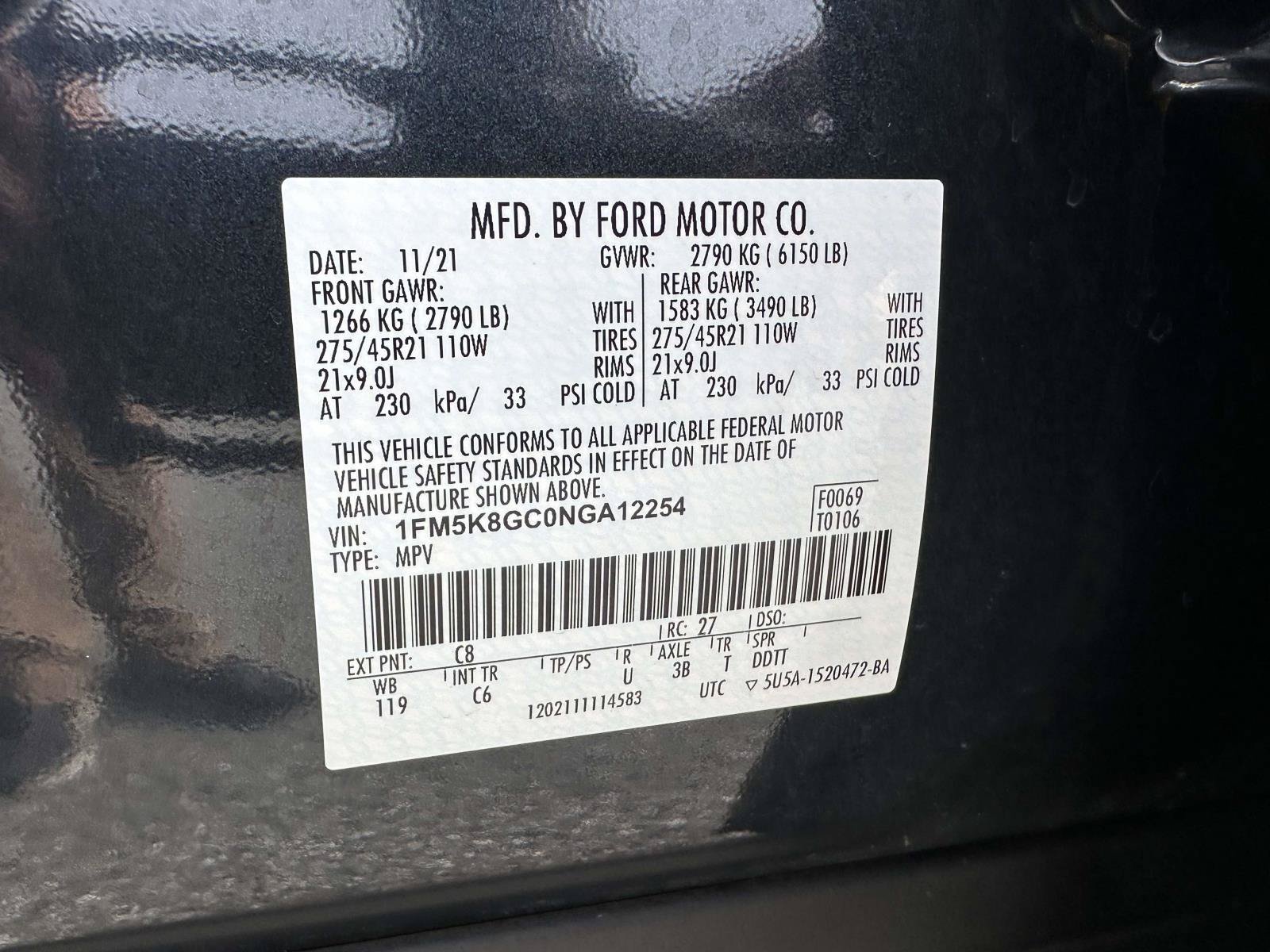 Certified 2022 Ford Explorer ST w/ Equipment Group 401A AWD/4WD image 37