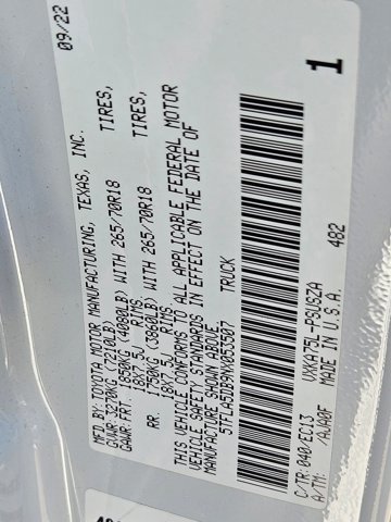 Used 2022 Toyota Tundra SR5 w/ Advanced Technology Package image 23