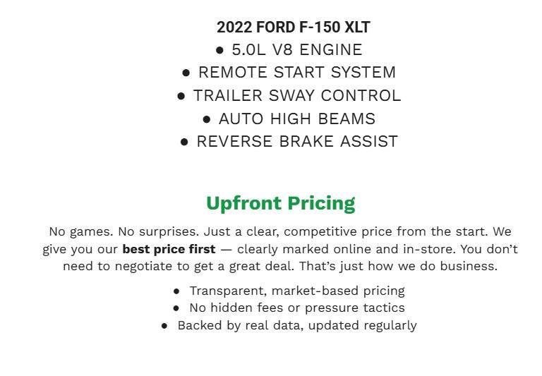 Certified 2022 Ford F150 XLT w/ Equipment Group 302A High AWD/4WD image 2
